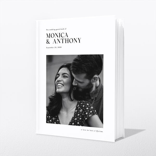 Simple Editorial Photo Guest Books Pure White