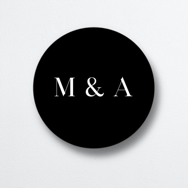 Simple Editorial Photo Wedding Stickers Pure White
