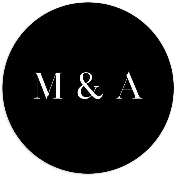 Simple Editorial Photo Wedding Stickers