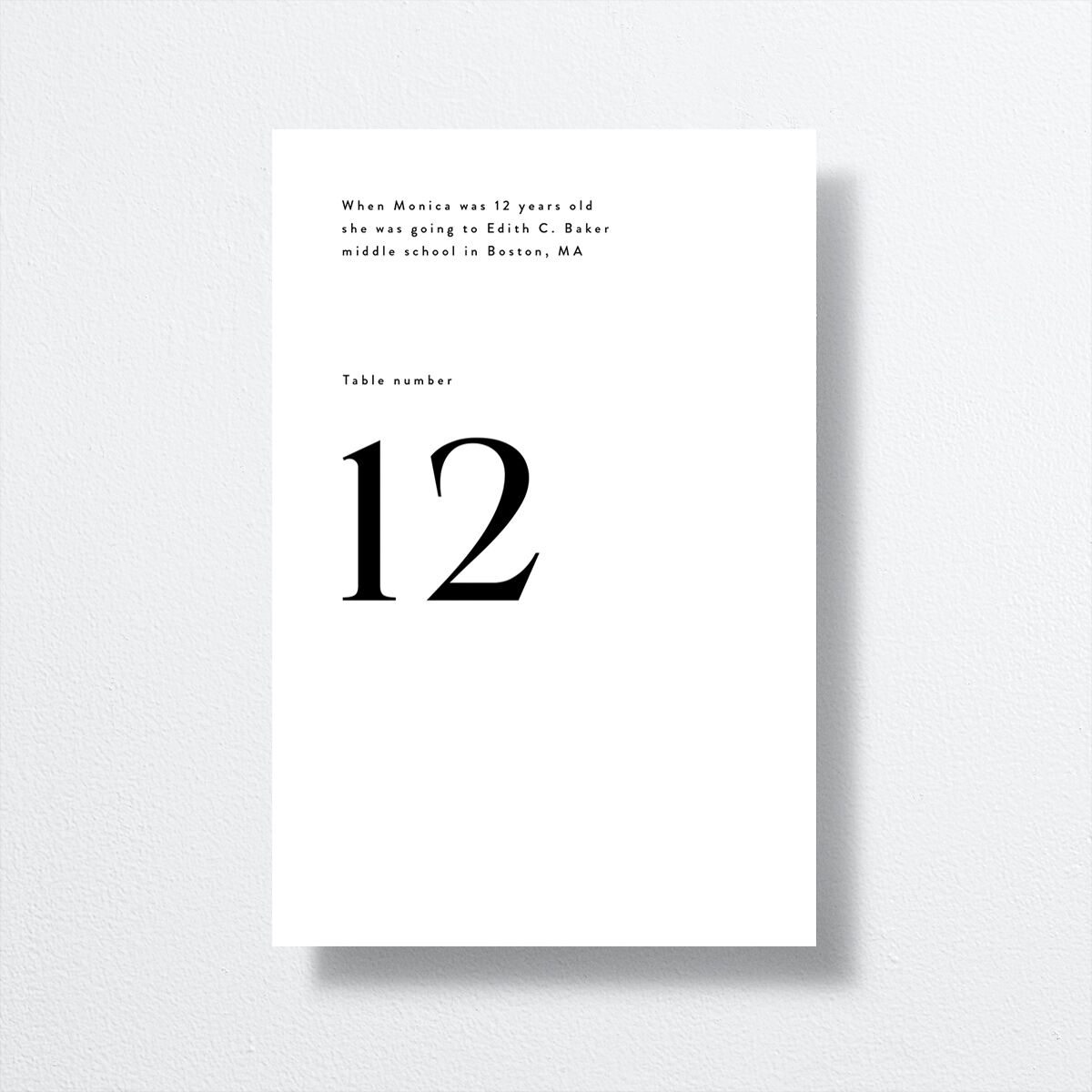 Simple Editorial Photo Table Numbers — view 1