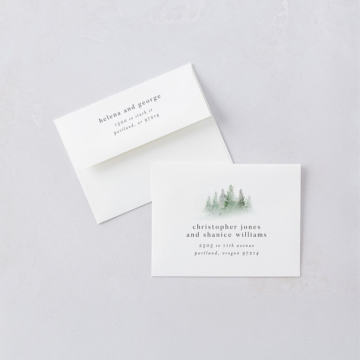 Mountain Mist Thank You Card Envelopes — view 1