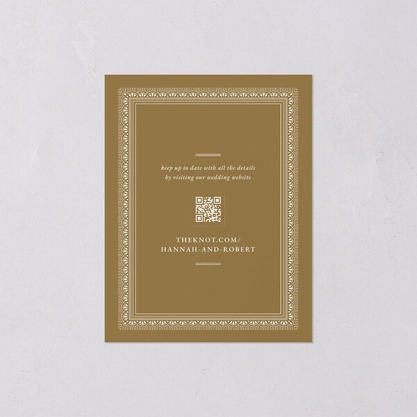 Antique Scallop Frame Save the Date Petite Cards Linen Signature smooth Blank No Standard