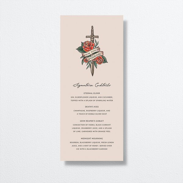 Til Death Tattoos Menus Linen Signature