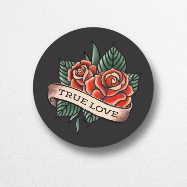Til Death Tattoos Wedding Stickers Linen