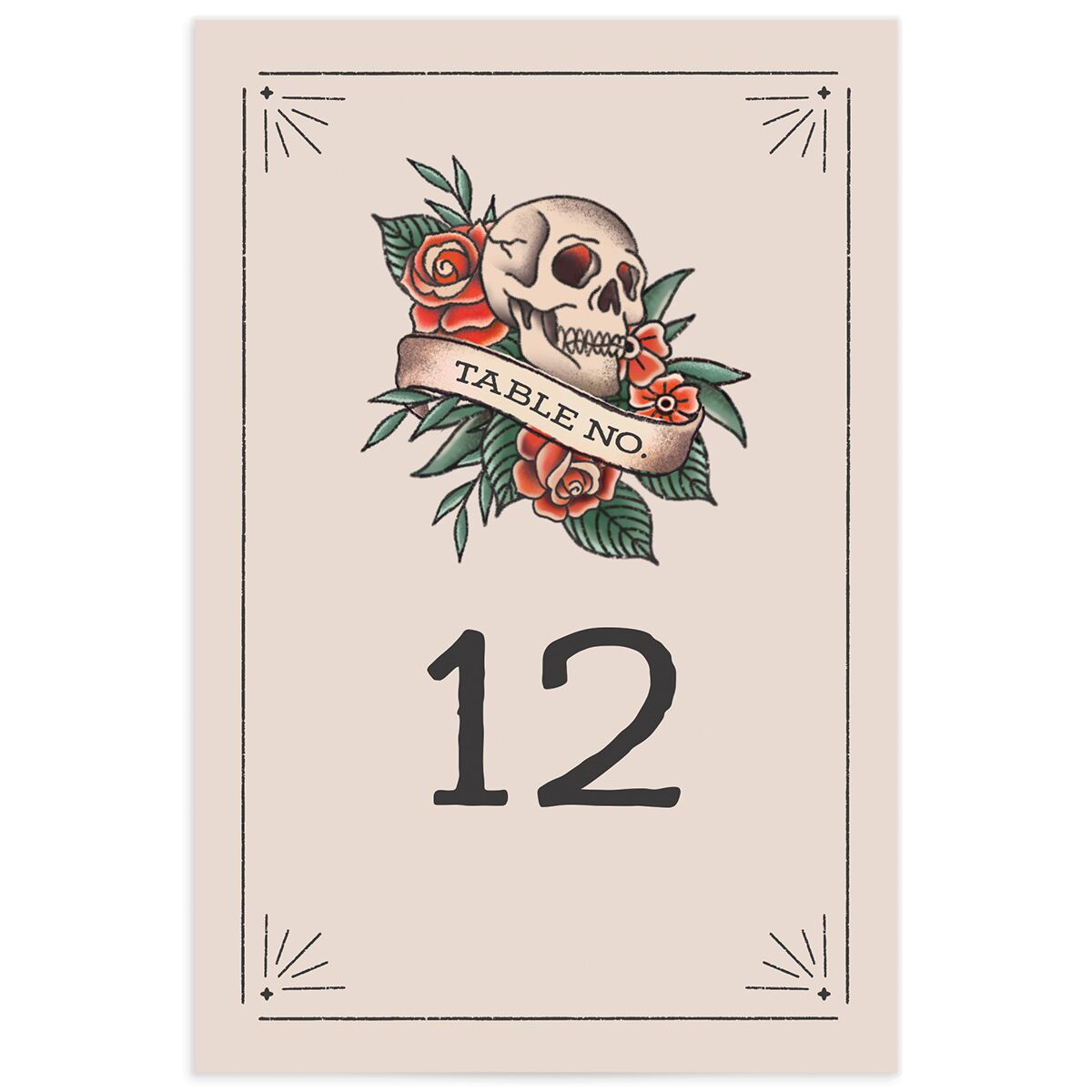 Til Death Tattoos Table Numbers