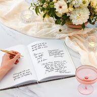 Sahara Pattern Wedding Guest Book Deep Bronze