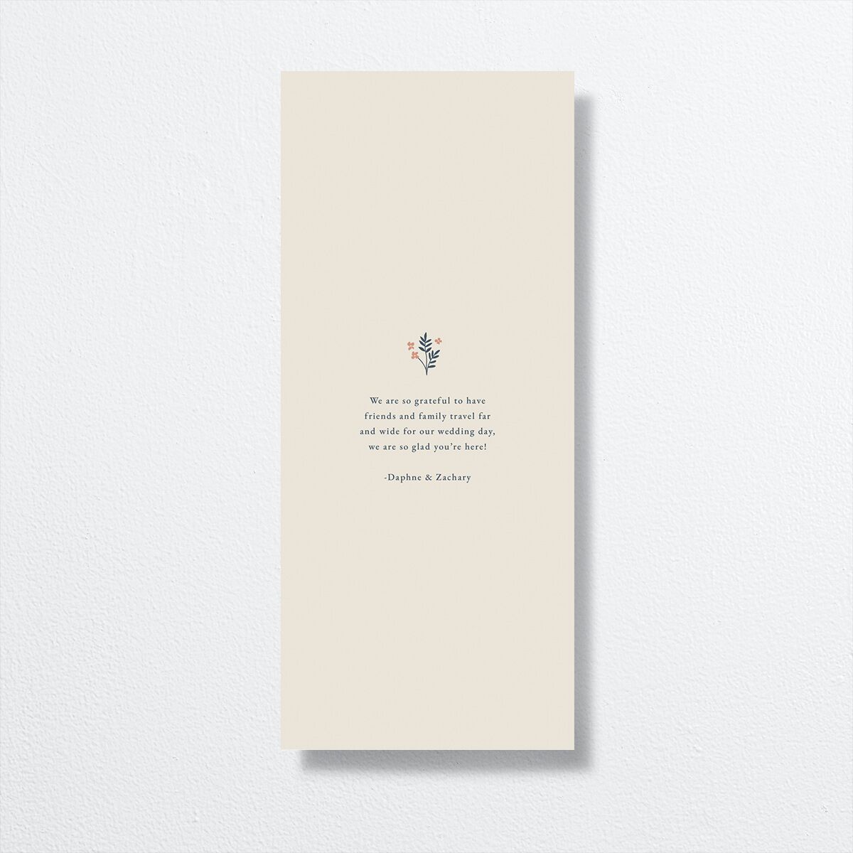Flora Garden Border Menus Moody Blue Signature