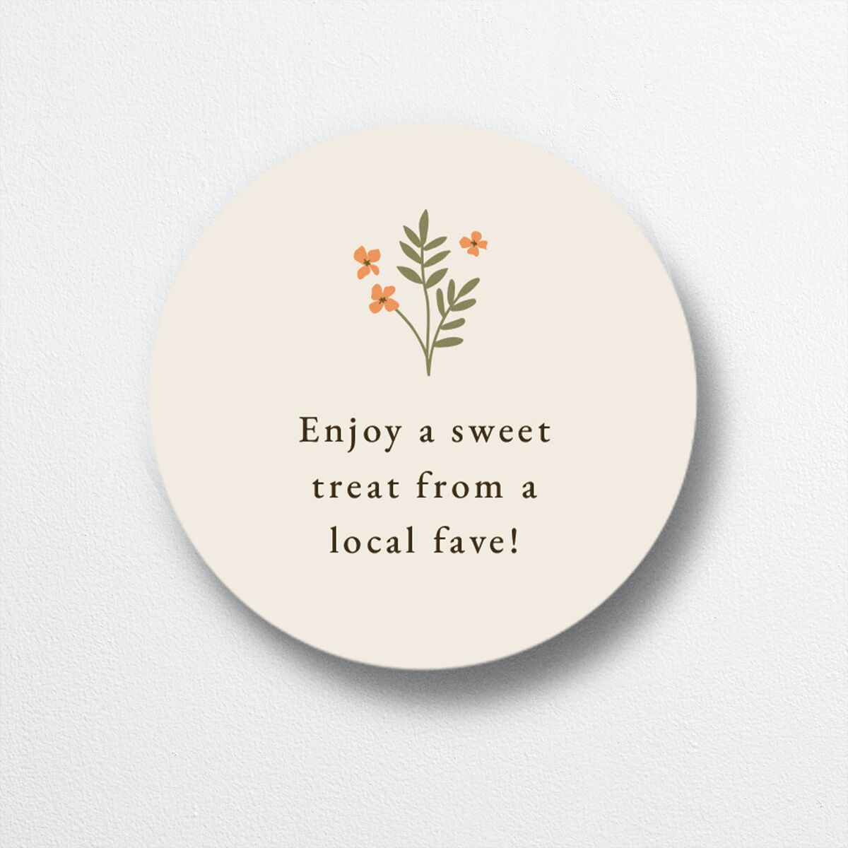 Flora Garden Border Wedding Stickers Olive