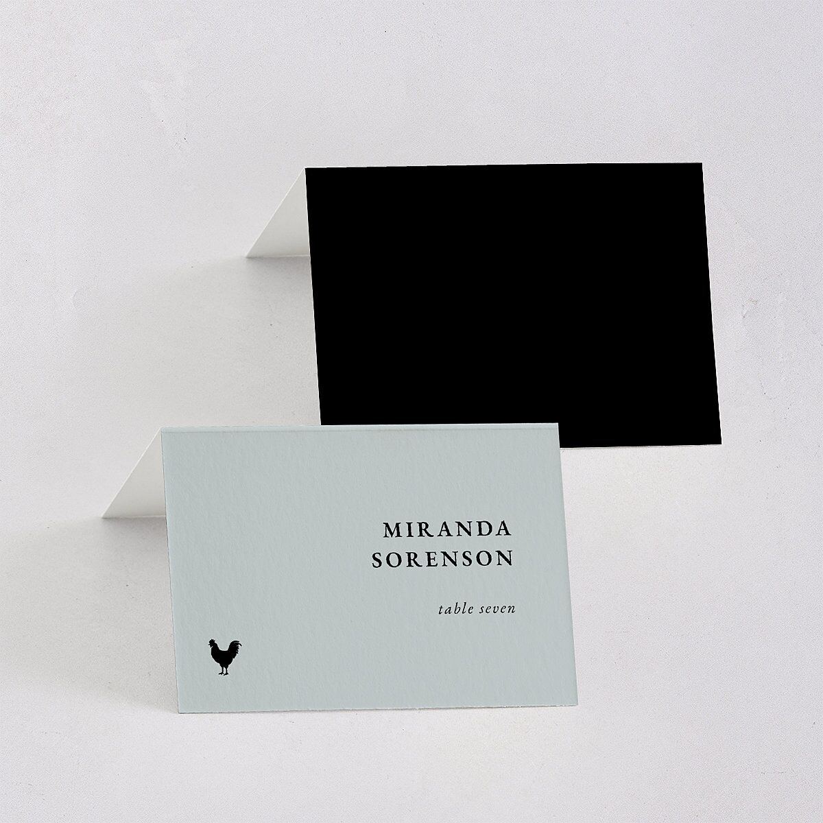 Vertical Names Place Cards Licorice Signature