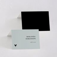 Vertical Names Place Cards Licorice Signature