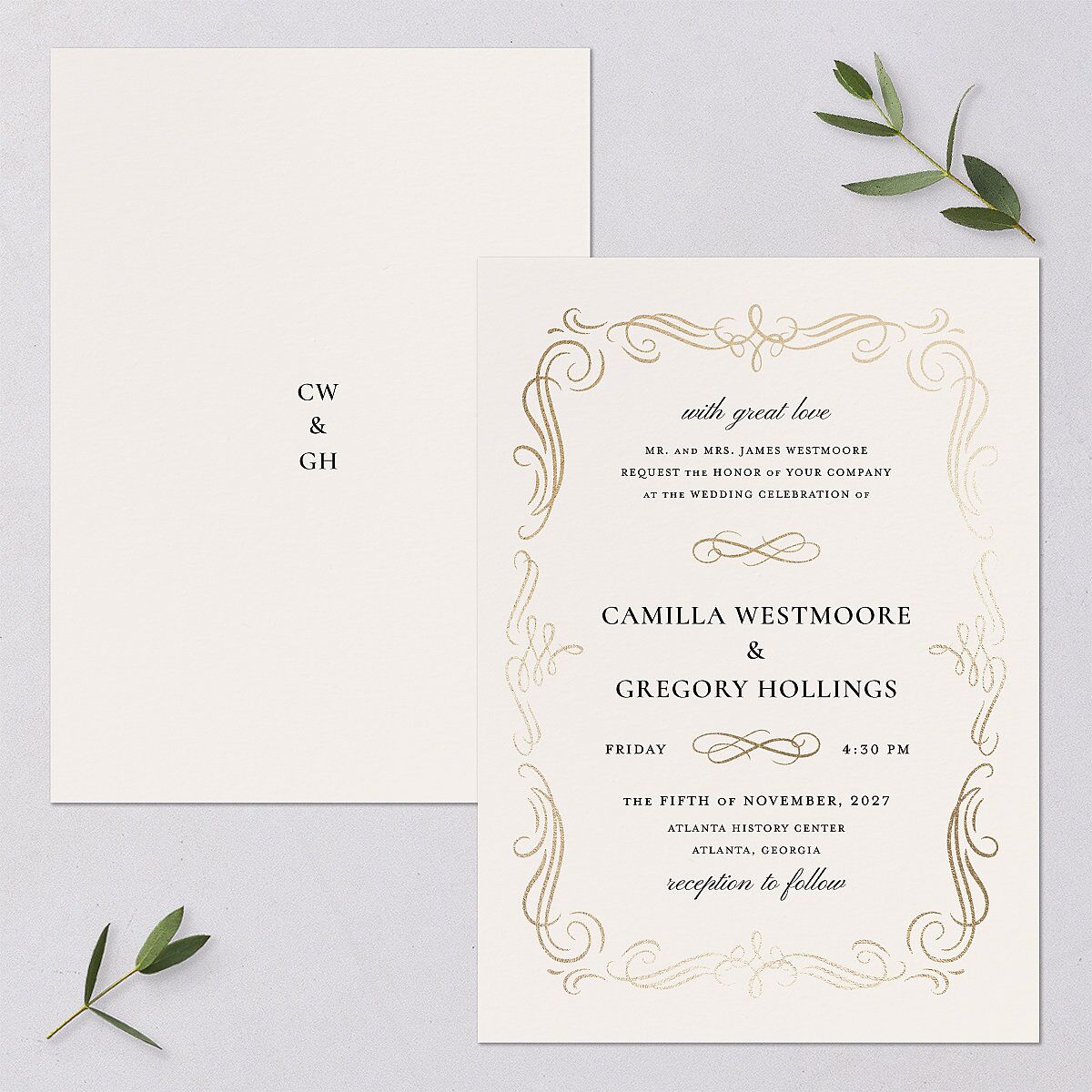 Antique Fairytale Wedding Invitations — view 1