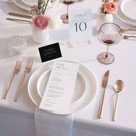 Surround Place Cards Charcoal Signature