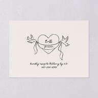 Vintage Lovebird Banner Rehearsal Dinner Invitations Linen Signature Blank Standard