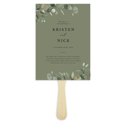 Eucalyptus Frame Fan Programs Pure White Signature Standard