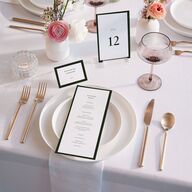 Refined Monogram Menus Dark Green Signature