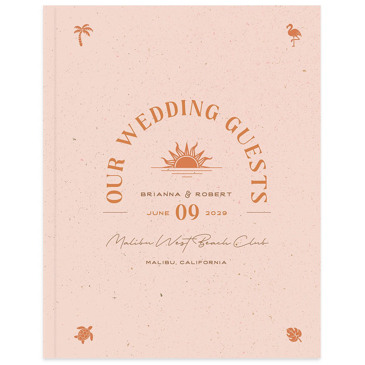 Beach Party Wedding Guest Book