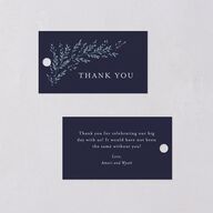 Rustic Branch Frame Favor Gift Tags Navy Signature
