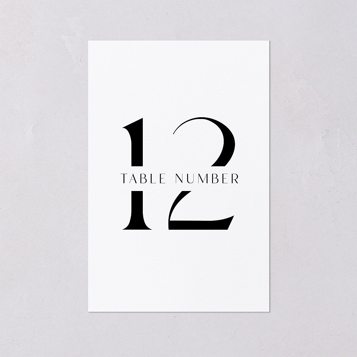 Simple Modern Monogram Table Numbers — view 1