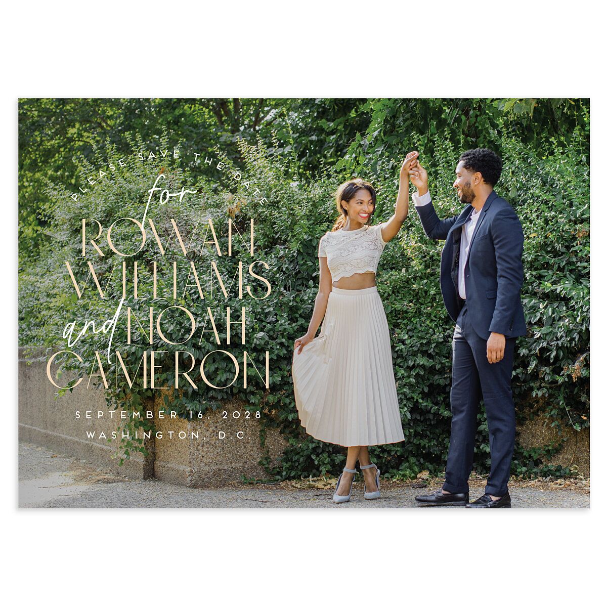 Headline Save the Date Cards