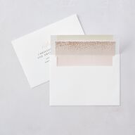 Sparkling Romance Wedding Invitations Moody Blue Signature Blank No Standard