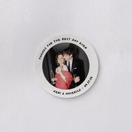 Modern Writing Coasters Snow Cardboard Circle