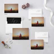 Simply Devoted Save the Date Petite Cards Pure White Signature smooth Blank Standard