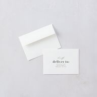 Portrait Gallery Wedding Response Cards Pure White Signature Standard