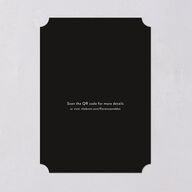 Wedding Playlist Save the Date Cards Midnight Signature smooth Blank No