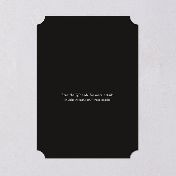 Wedding Playlist Save the Date Cards Midnight Signature smooth Blank No