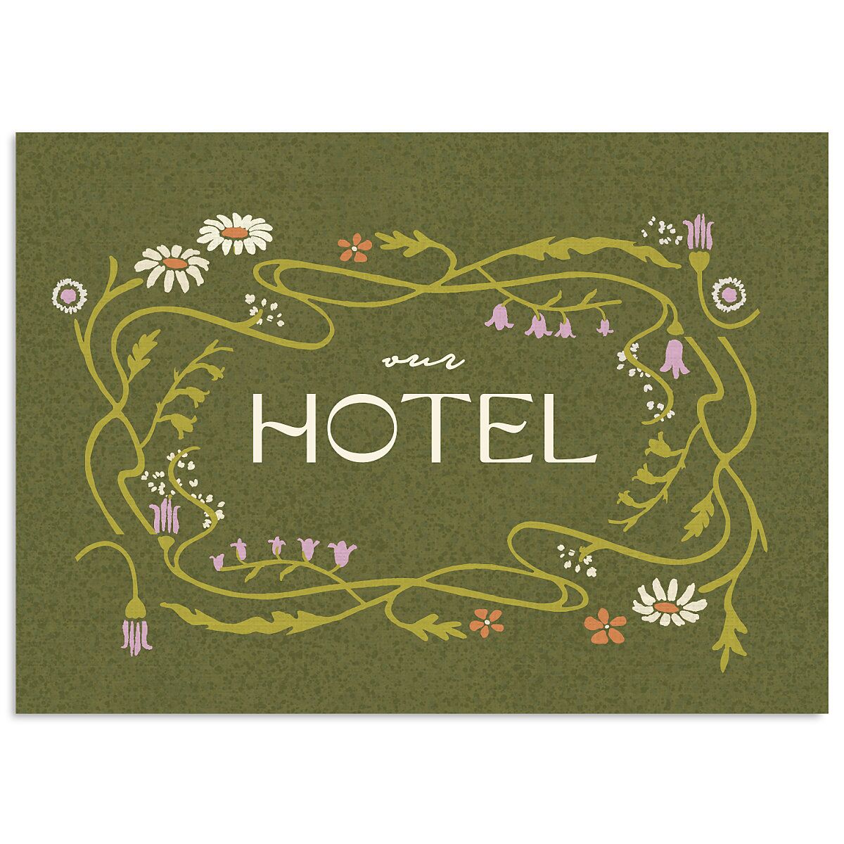 Wildflower Nouveau Wedding Enclosure Cards