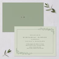 Dainty Frame Rehearsal Dinner Invitations Thyme Signature Blank Standard