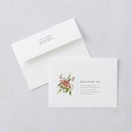 Floral Arch Foil Wedding Invitations Gold Moss Signature Blank No Standard