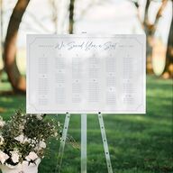 Fairytale Wildflower Crest Standard Seating Chart Large Pure White Standard Indoor Foam Core L Seating