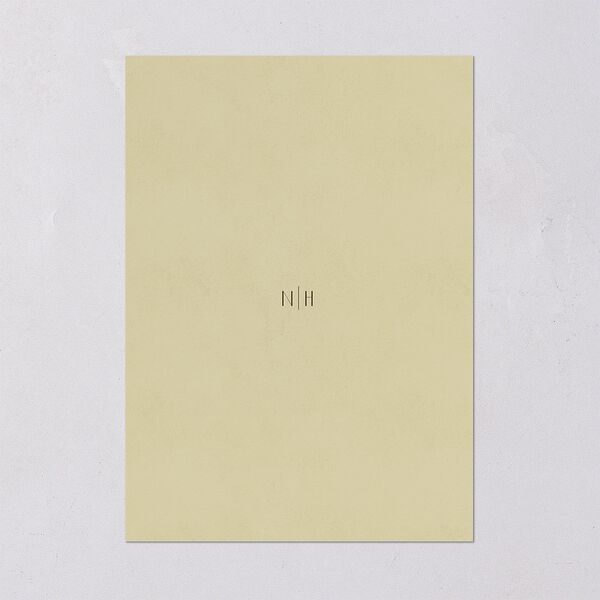 Vintage Nouveau Floral Save The Date Cards Pear Signature smooth Blank No Standard