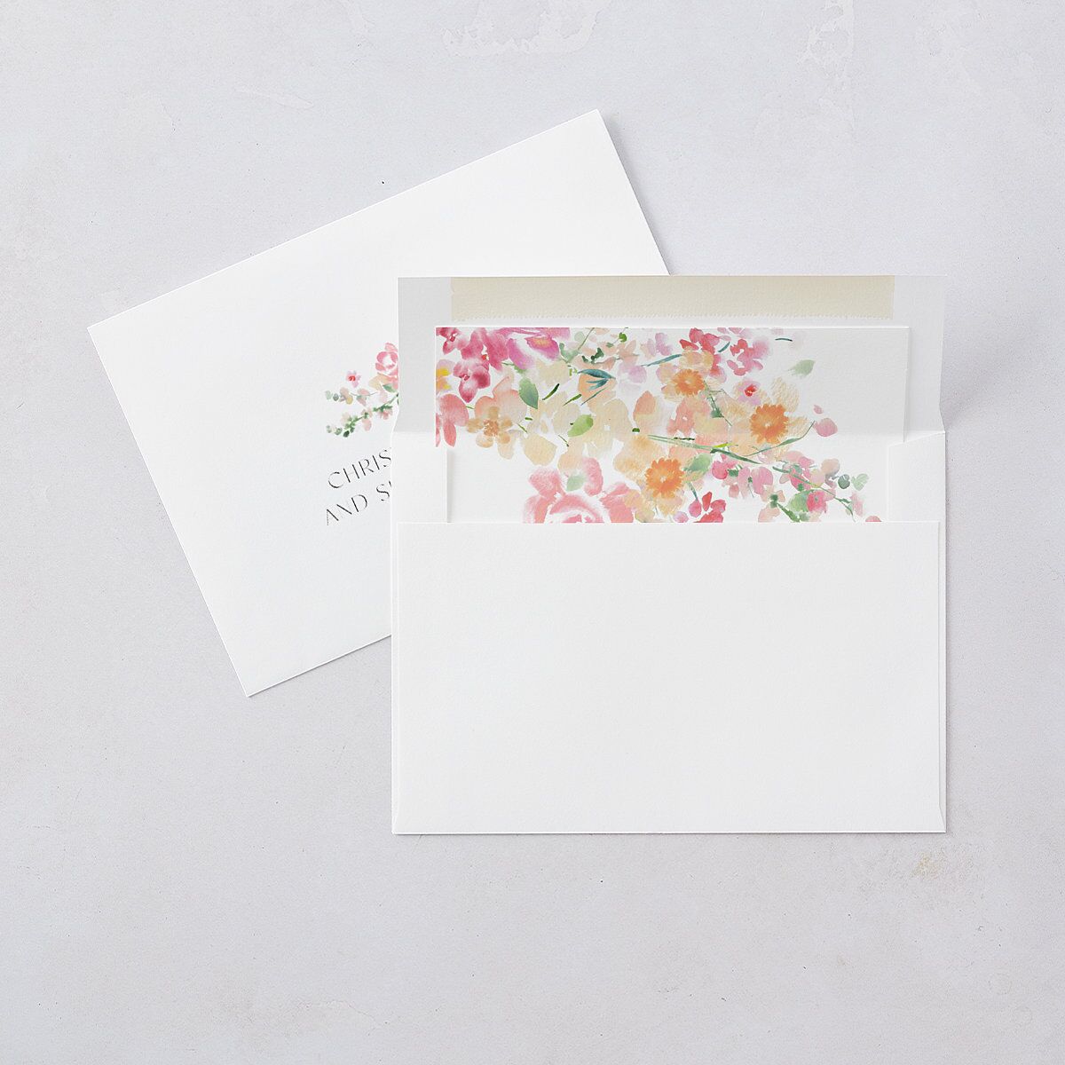 Pastel Flower Arch Foil Save the Date Cards Gold Pink Cotton Signature smooth Blank No Standard