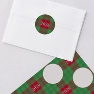 First Christmas Photo Gallery Holiday Stickers Jewel Red Circle
