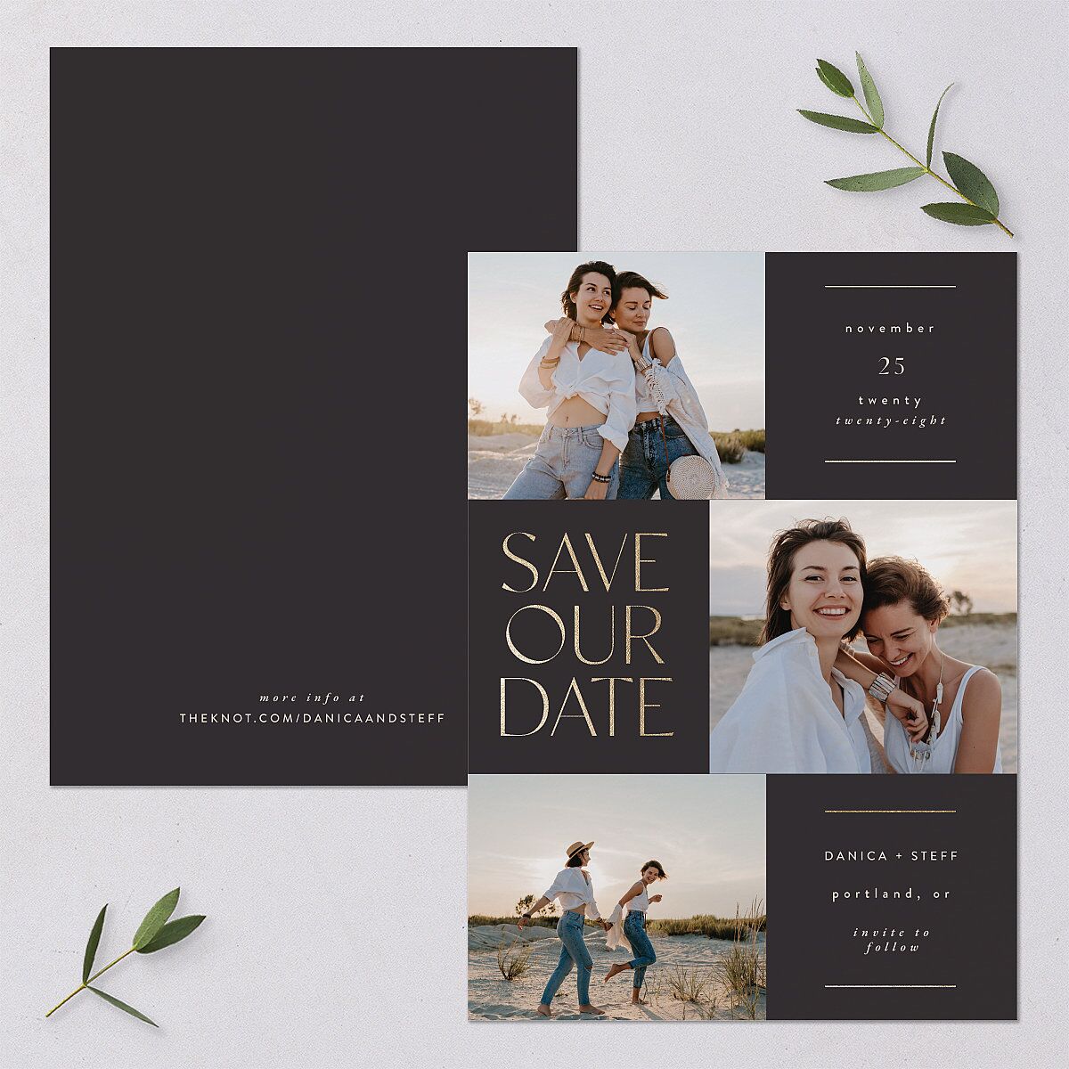 Windows Save The Date Cards — view 1