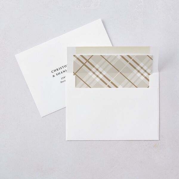 Sweet Holiday Envelope Liners Pure White Standard