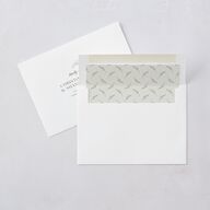 Elegant Garland Crest Wedding Invitations Dark Camo Signature Blank No Standard