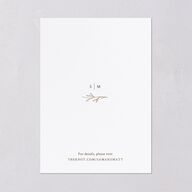 Rustic Branches Save The Date Cards Biscotti Signature smooth Blank No Standard