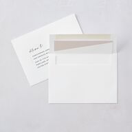 Minimal Chic Save The Date Cards Pure White Signature smooth Blank No Standard