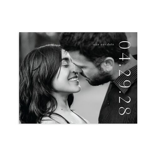 Timeless Elegance Save the Date Petite Cards Midnight Signature smooth Blank No Standard