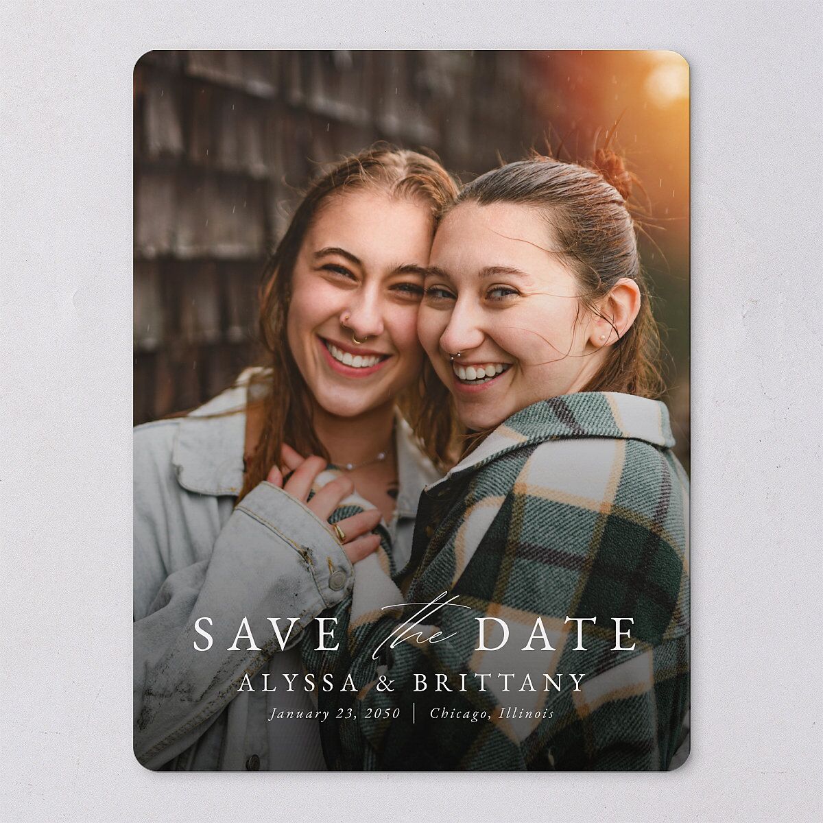 Greenery Laurel Save The Date Magnets — view 6