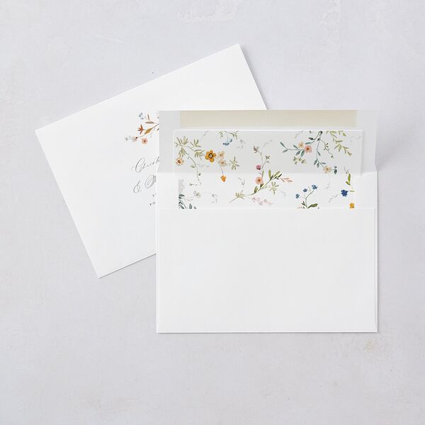 Dainty Wildflowers Bridal Shower Invitations Sunflower Signature Blank Standard