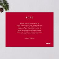 Holiday Botanical Holiday Cards Crimson Signature Blank Landscape Standard