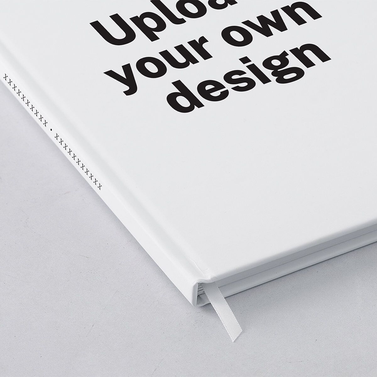 Upload Your Own Design Portrait Photo Guest Book Pure White