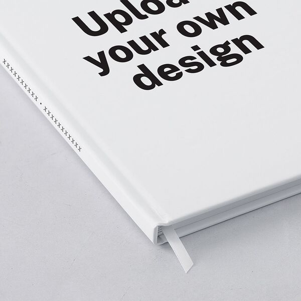 Upload Your Own Design Portrait Photo Guest Book Pure White