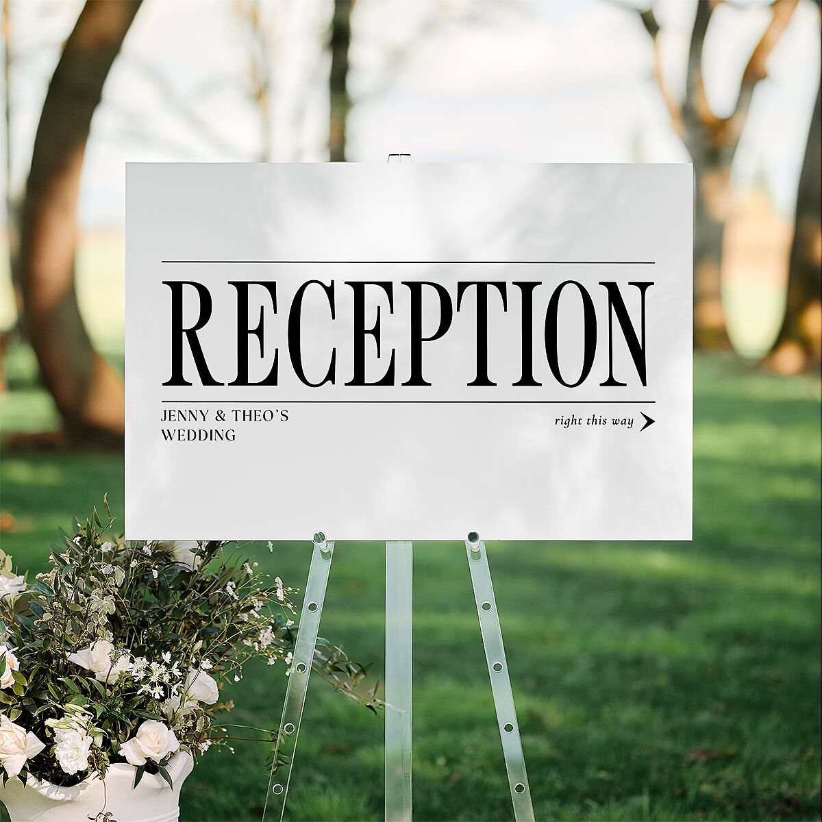 Magazine Cover Standard Direction Sign Large Licorice Standard Indoor Foam Core L Direction