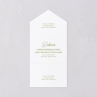 Eclectic Garden Reverie All-in-One Wedding Invitations Lavender Signature Light Both Recipient and Return Addresses No