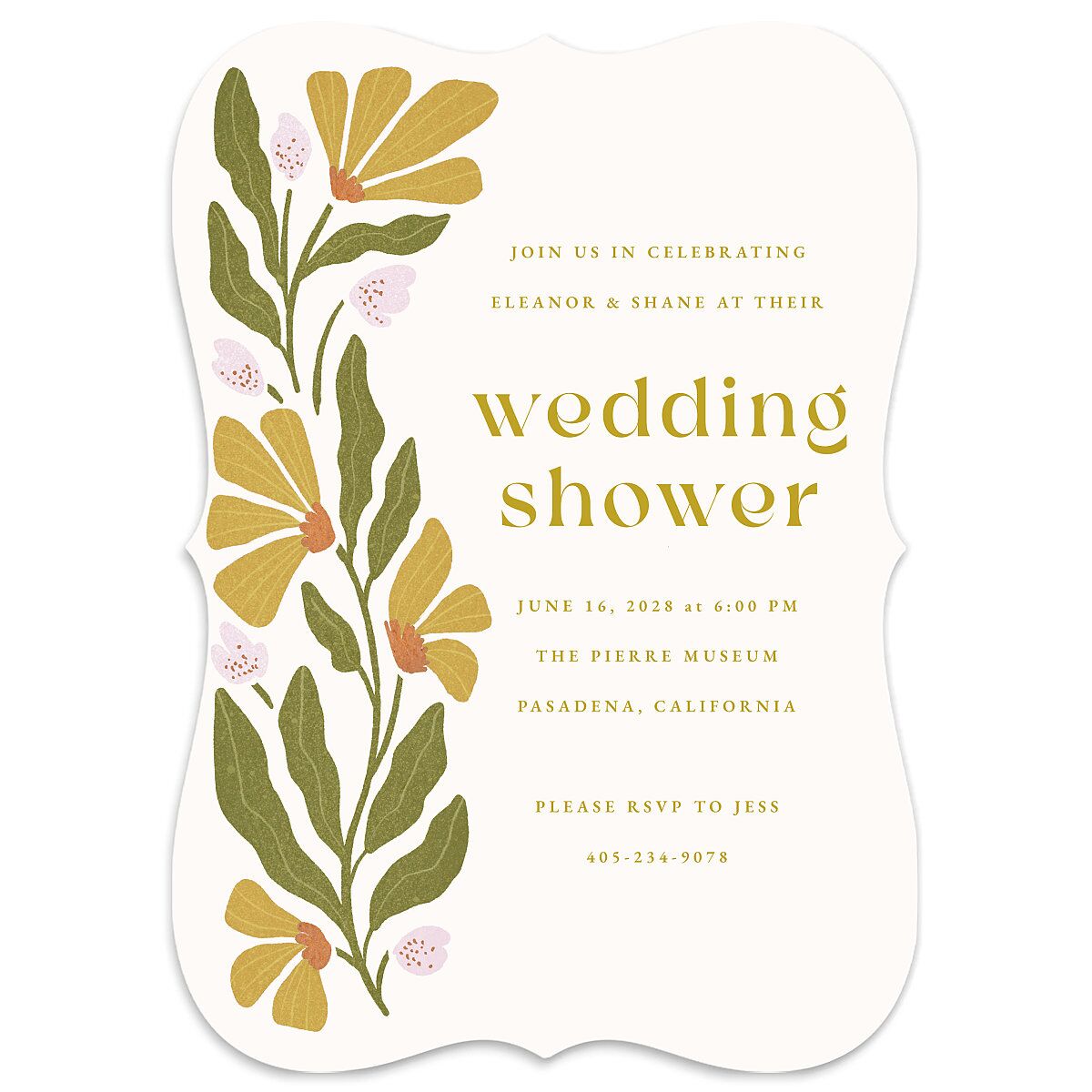 Flower Market Bridal Shower Invitations